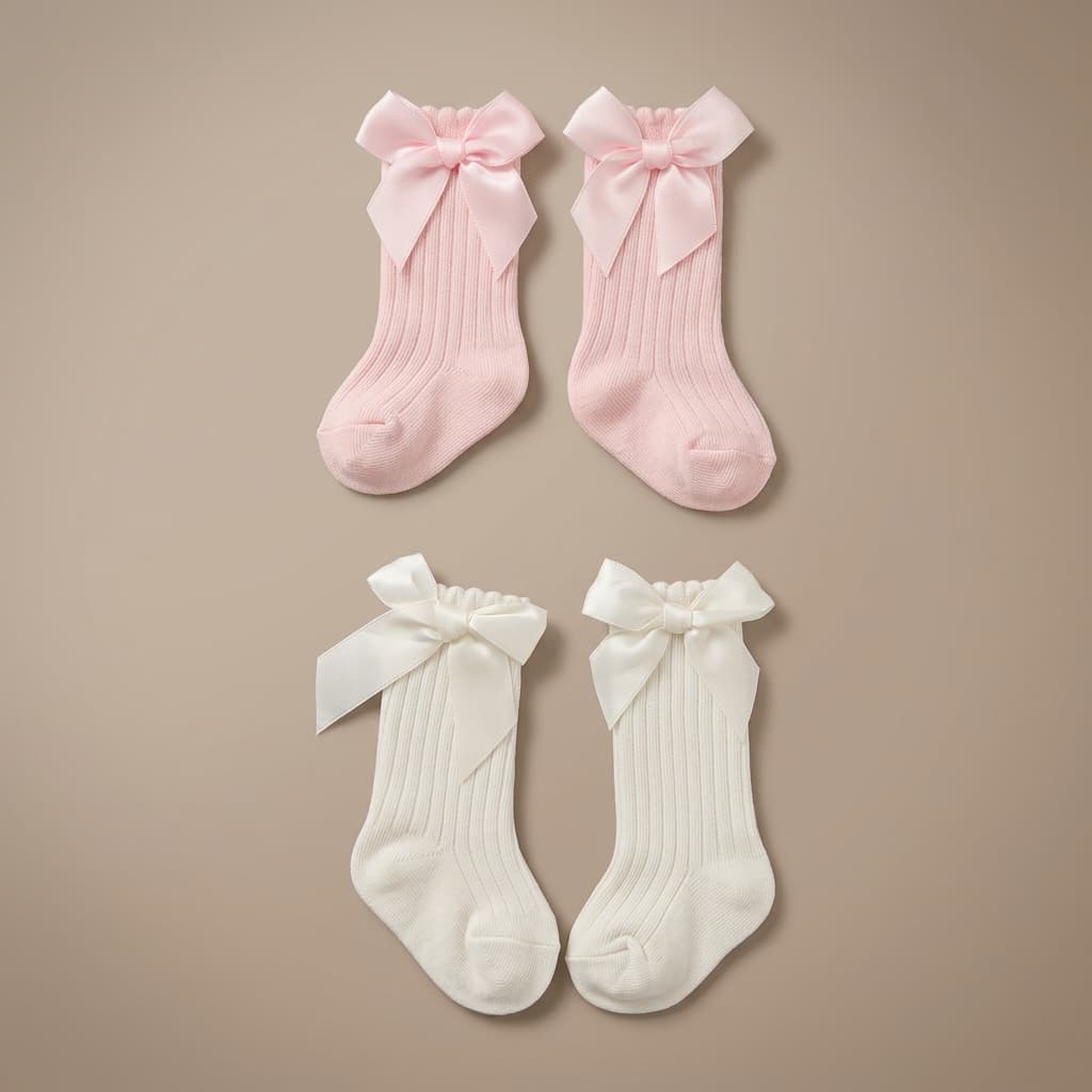 Baby Girls' Bow Socks Set